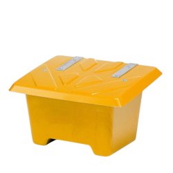 Sandboks/Saltboks - 65 Liter Gul sandbeholder med lg