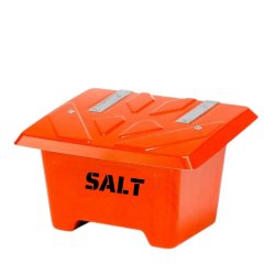 Sandboks/Saltboks - 65 Liter Orange sandbeholder med lg