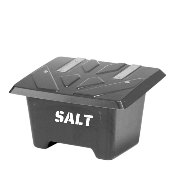 Sandboks/Saltboks - 65 Liter Sort sandbeholder med lg