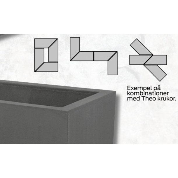 Theo 110 L beton plantekumme gr basic - hjre