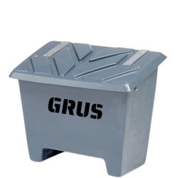 Sandboks/Saltboks - 130 Liter Gr sandbeholder med lg