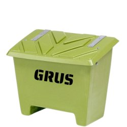 Sandboks/Saltboks - 130 Liter Grn sandbeholder med lg