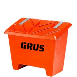 Sandboks/Saltboks - 130 Liter Orange sandbeholder med lg