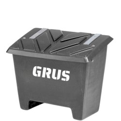 Sandboks/Saltboks - 130 Liter Sort sandbeholder med lg