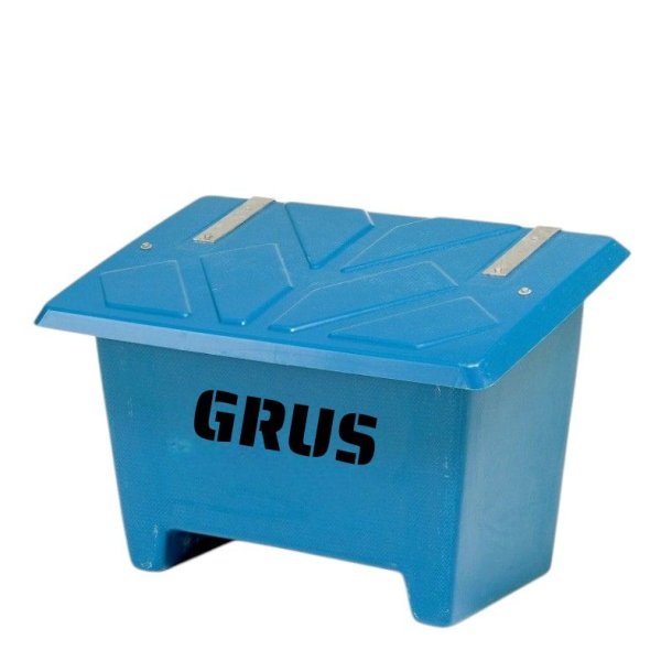 Sandboks/Saltboks - 250 Liter Bl sandbeholder med lg