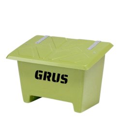Sandboks/Saltboks - 250 Liter Grn sandbeholder med lg
