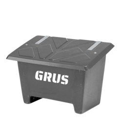 Sandboks/Saltboks - 250 Liter Sort sandbeholder med lg