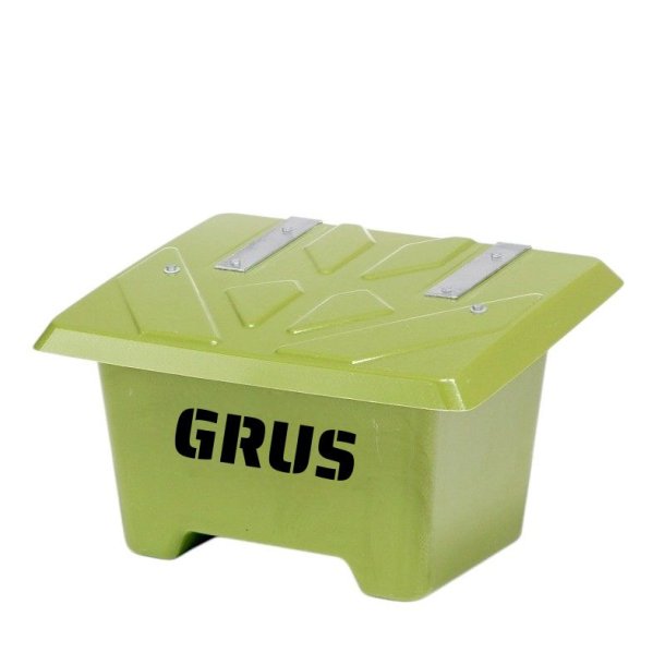 Sandboks/Saltboks - 65 Liter Grn sandbeholder med lg
