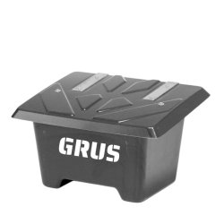 Sandboks/Saltboks - 65 Liter Sort sandbeholder med lg