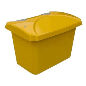 EU-Saltboks/Sandboks 250 Liter - Gul sandbeholder med lg