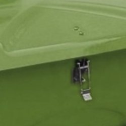 HB Udendrs opbevaringsboks - 280 Liter Grn redskabsboks - Lg med gasdmper