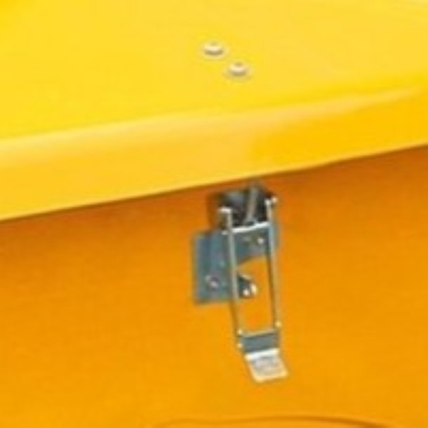 HB Udendrs opbevaringsboks - 280 Liter Gul redskabsboks - Lg med gasdmper