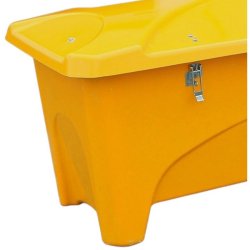 HB Udendrs opbevaringsboks - 475 Liter Gul redskabsboks - Lg med gasdmper