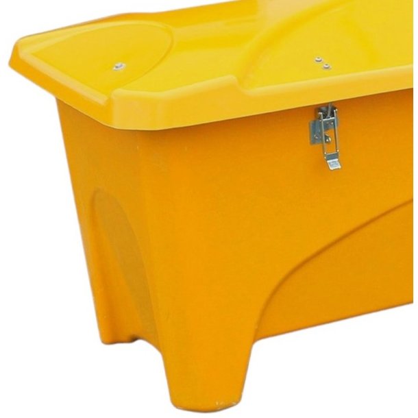 HB Udendrs opbevaringsboks - 475 Liter Gul redskabsboks - Lg med gasdmper