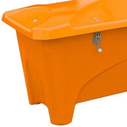 HB Udendrs opbevaringsboks - 475 Liter Orange redskabsboks - lg med gasdmper