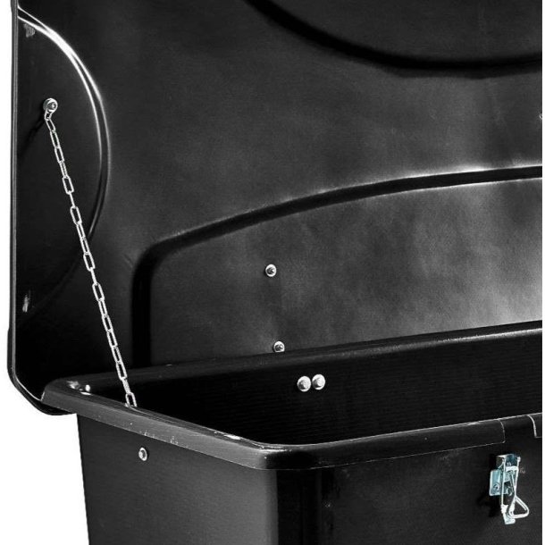 HB Udendrs opbevaringsboks - 750 Liter Sort redskabsboks