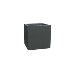 Otto 50 L beton plantekumme antracit Silikatmalet - firkantet