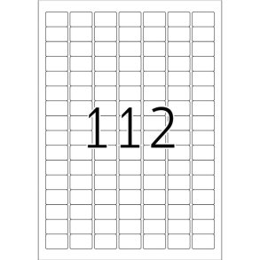 Herma etiketter - hvide p A4 - 25,4mmx16,9mm - 2800 etiketter - ekstra strk