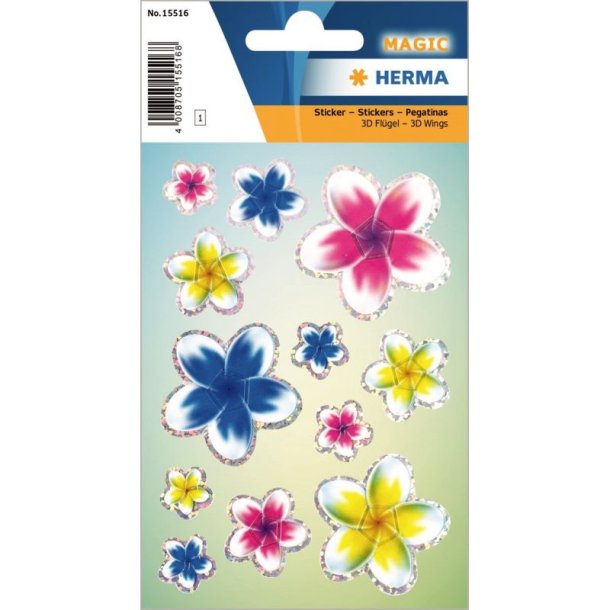 Herma Magic stickers - blomster - 3D - 1 stk.