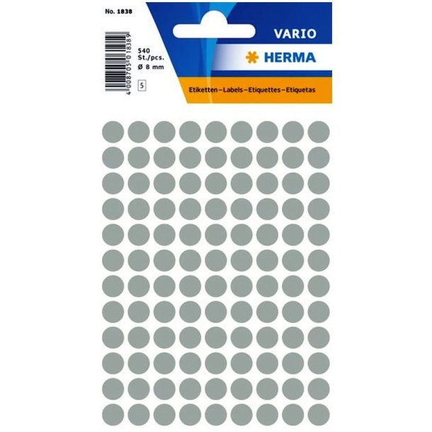 Herma Vario stickers - runde 8 - gr - 540 stk.