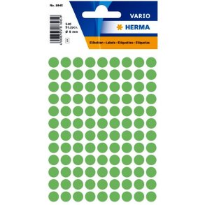 Herma Vario stickers - runde 8 - grn - 540 stk.