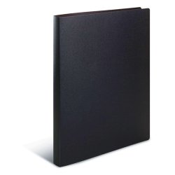 Herma A4 ringbind - Transparent Sort - 2 D-ringe - rygbredde 25mm