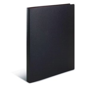 Herma A4 ringbind - Transparent Sort - 2 D-ringe - rygbredde 25mm