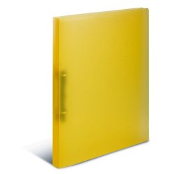 Herma A4 ringbind - Transparent Gul - 2 D-ringe - rygbredde 25mm