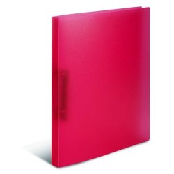 Herma A4 ringbind - Transparent Pink - 2 D-ringe - rygbredde 25mm