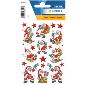 Herma Decor stickers - forskellige julemand - 3 stk.