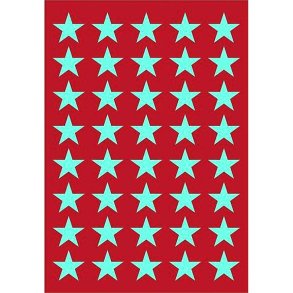 Herma Decor stickers - stjerner - runde 13 - guld - 3 stk.