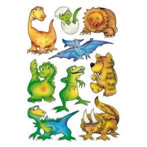 Herma Decor stickers - forskellige dinosaurer - 3 stk.