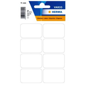 Herma etiketter - hvide p ark - 26,0mmx40,0mm - 56 etiketter - Permanent klbende