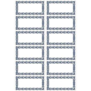 Herma Home stickers - kkkenlabels med bl ramme - 4 stk.