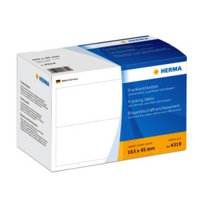 Herma frankeringsetiketter - 163mmxmx45mm - 1000 etiketter - dobbelt labels af store forsendelser
