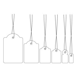 Herma hanging tags - 15,0mmx24,0mm - 1000 stk. - ikke klbende mrkningskilte med snor