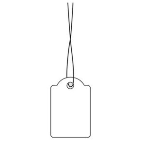 Herma hanging tags - 18,0mmx28,0mm - 1000 stk. - mrkningskilte med snor
