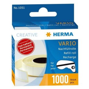 Herma billedophng - dobbeltklbende - permanent - 17,0mmx12,0mm - 1 rulle med 1000 stk.