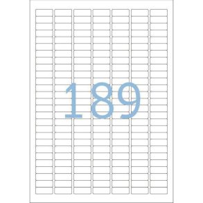 Herma etiketter - hvide p A4 - 25,4mmx10,0mm - 4725 etiketter - ekstra strk