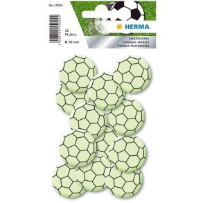 Herma Home stickers - selvlysende - sm fodbolde - 12 stk.