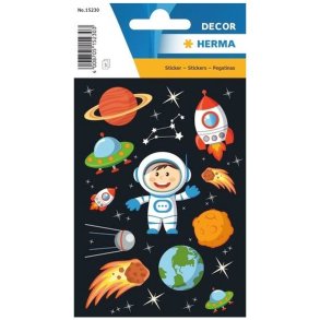 Herma Decor klistermrker/stickers - astronaut - 3 stk.