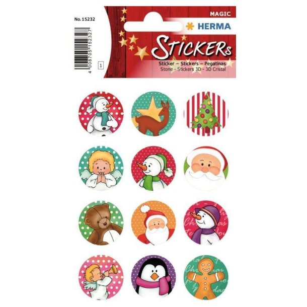 Herma Magic klistermrker/stickers - julesymboler - 1 stk.