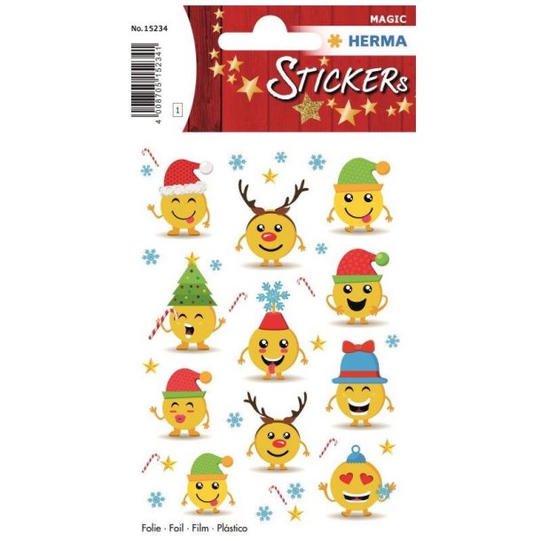 Herma Magic klistermrker/stickers - jule emojis - 1 stk.