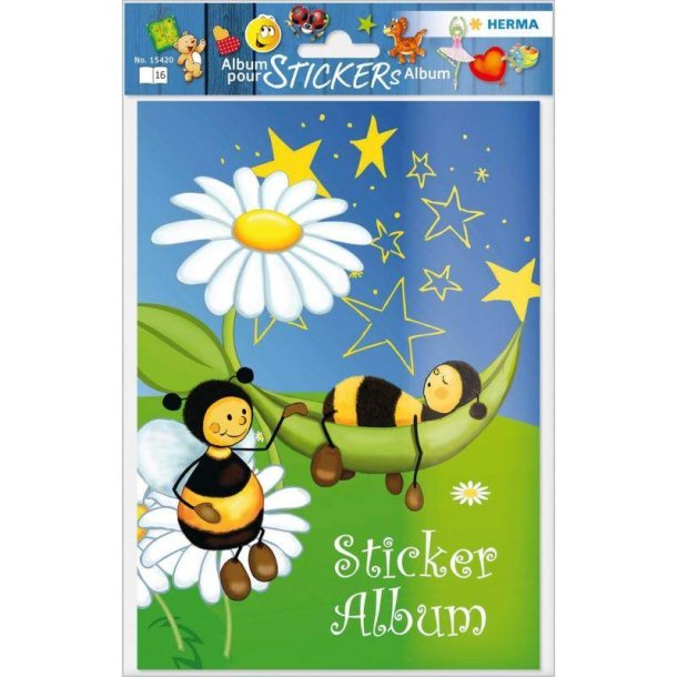 Herma album til klistermrker/stickers - bier omslag - A5 med 16 blanke sider