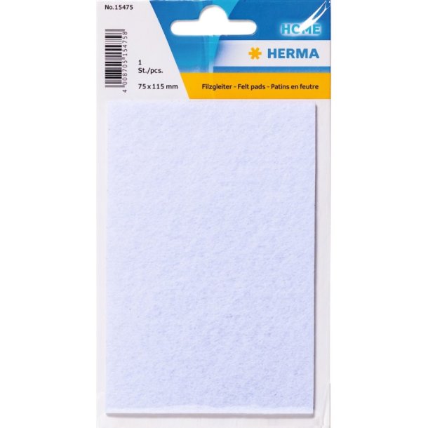 Herma Filtplade - selvkl�bende - 75x115mm - hvid
