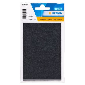 Herma Filtplade - selvkl�bende - 75x115mm - sort