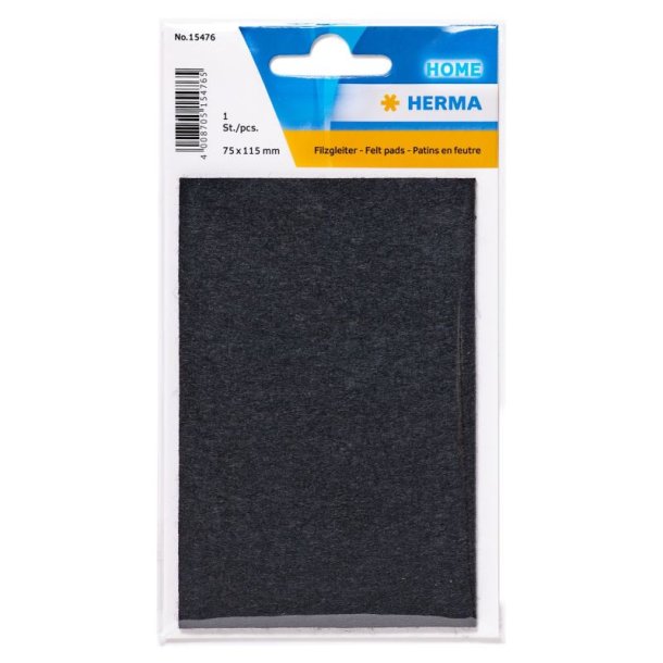 Herma Filtplade - selvkl�bende - 75x115mm - sort