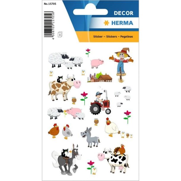 Herma Decor klistermrker/stickers - lille farm - 3 stk.