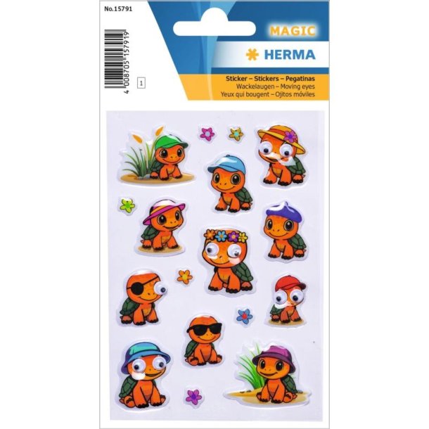 Herma Magic Klisterm�rker/Stickers - Skildpadder - 1 Ark