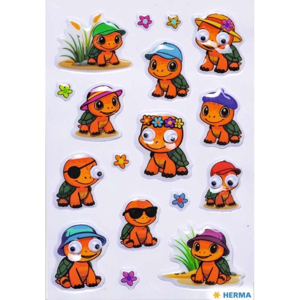 Herma Magic Klisterm�rker/Stickers - Skildpadder - 1 Ark